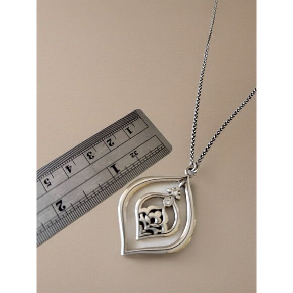 Brighton Casablanca Jewels Soft Teardrop Crystal Silver Short Necklace Extension - Picture 4 of 7